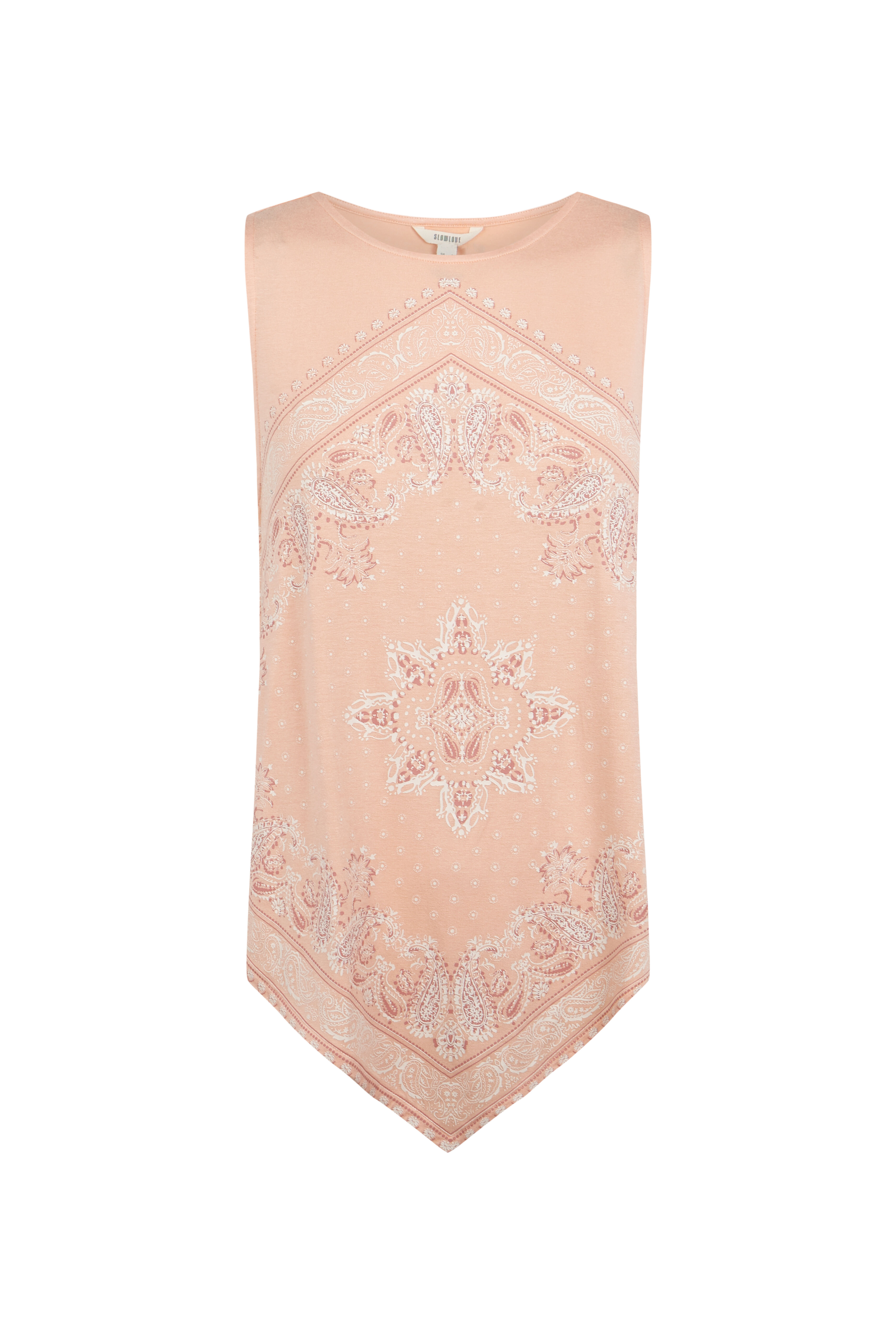 Slowlove Top tirantes detalle blonda Amarillo