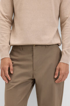Cortefiel Pantalón chino confort regular fit Kaki