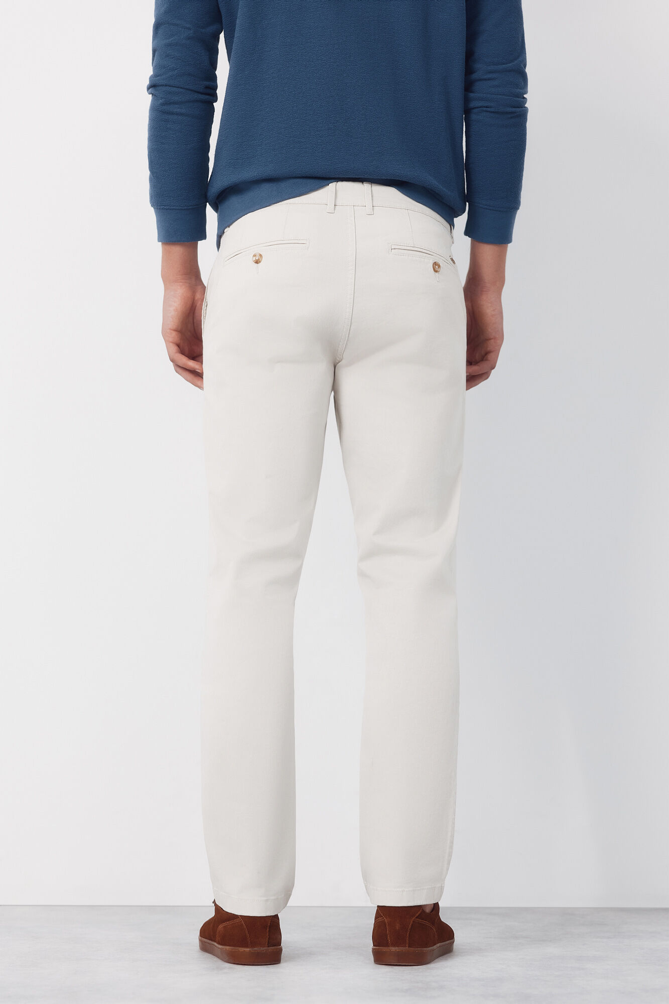 Cortefiel Pantal&oacute;n chino slim fit Marfil