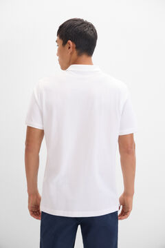 Cortefiel Polo básico Blanco