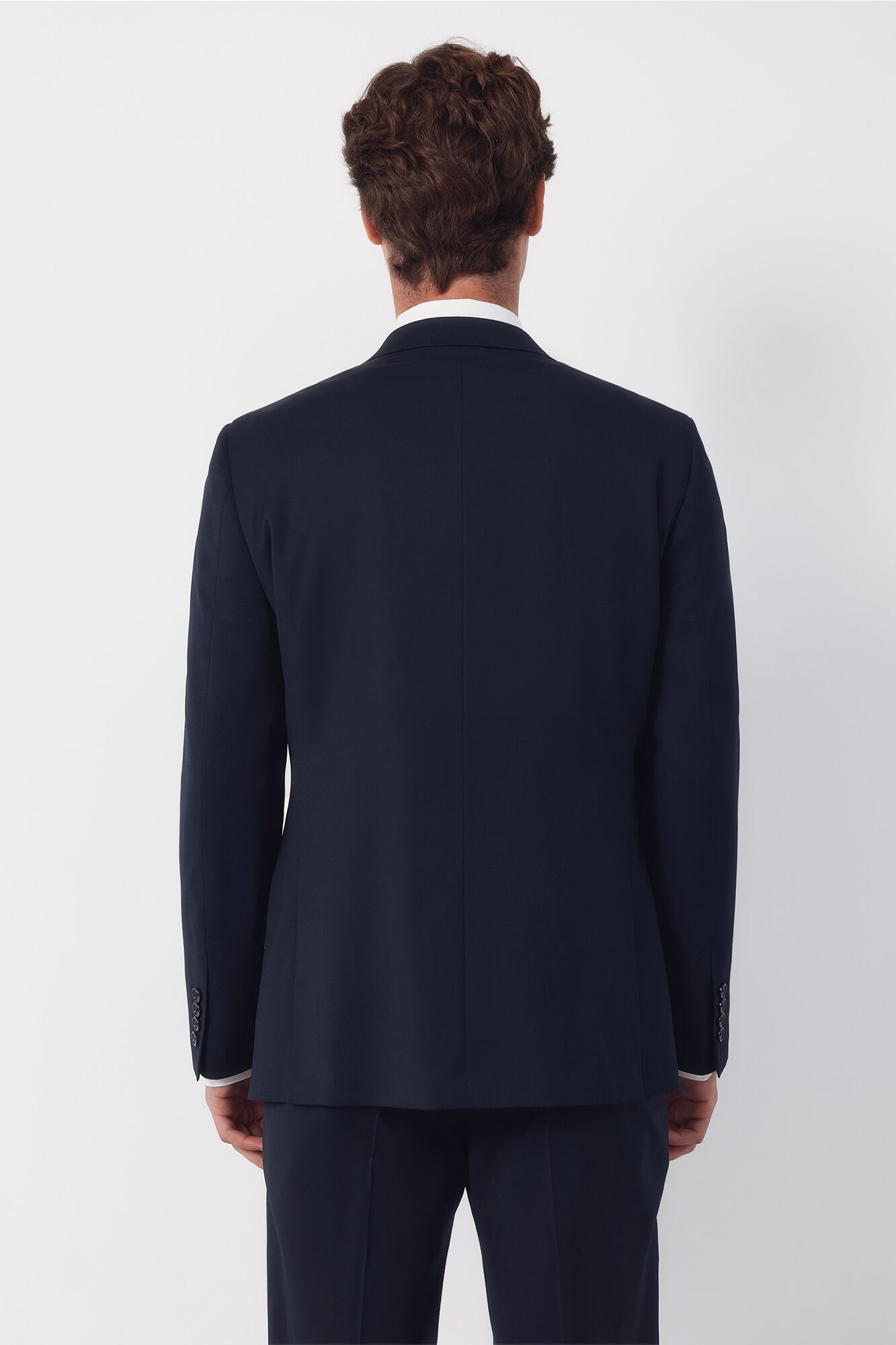 Cortefiel Americana de traje lisa COOLMAX&reg; Azul marino