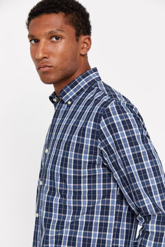 Cortefiel Camisa cuadros coolmax Azul marino