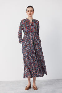 Cortefiel Vestido fluido estampado