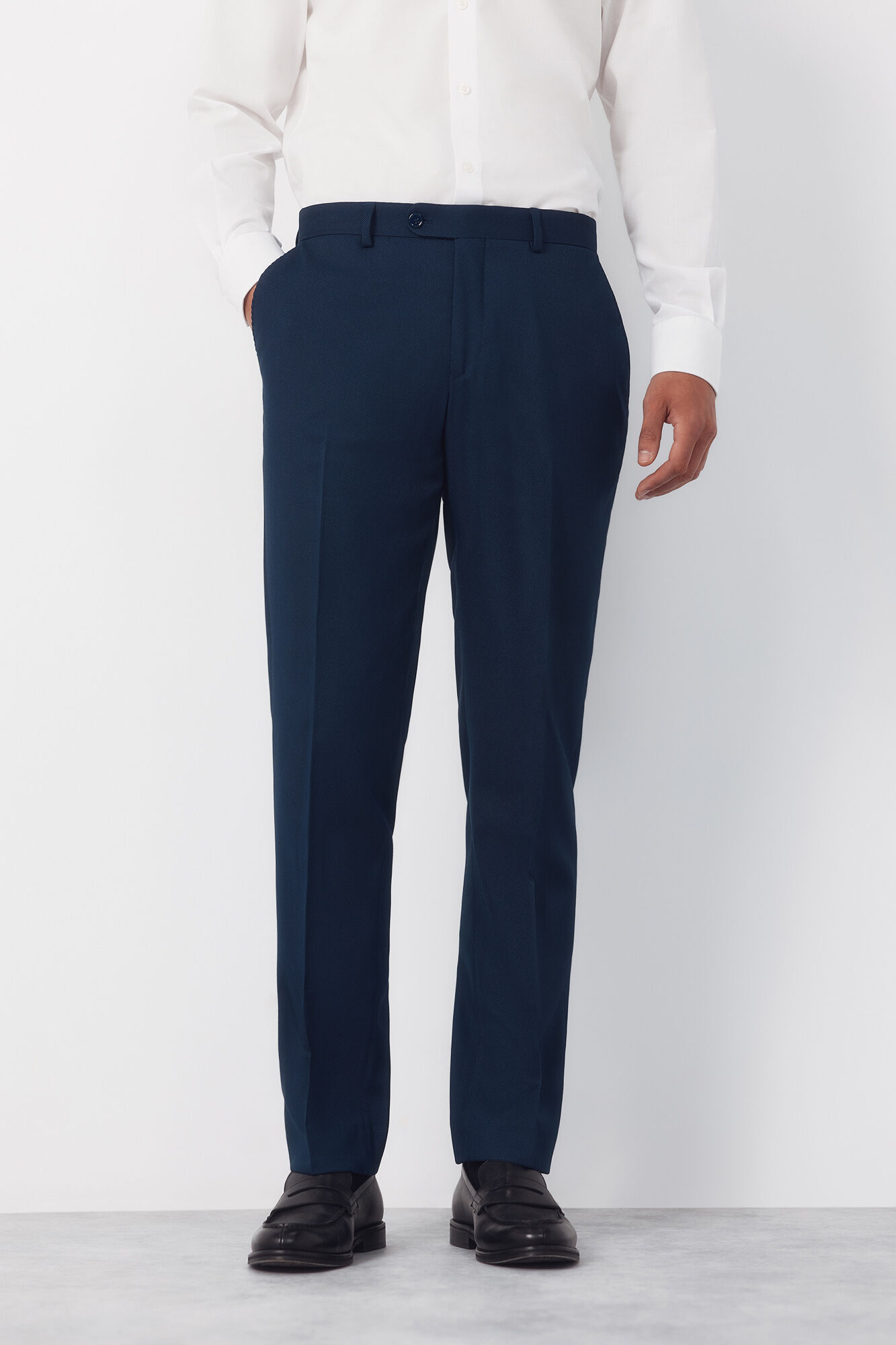 Cortefiel Pantal&oacute;n traje estructura Serie XXI azul&oacute;n