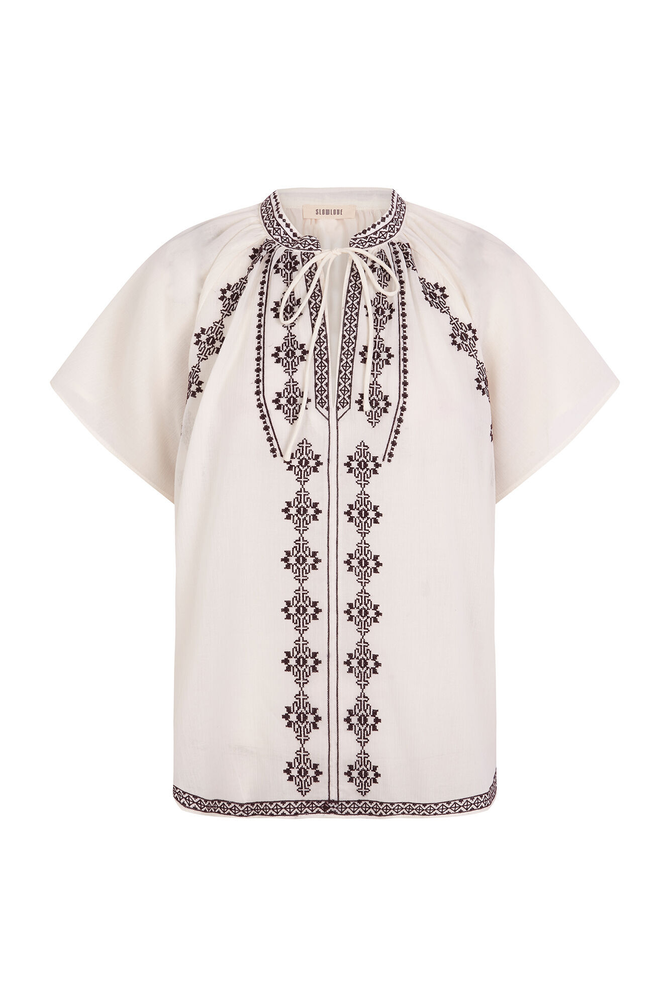 Slowlove Blusa bordados Blanco