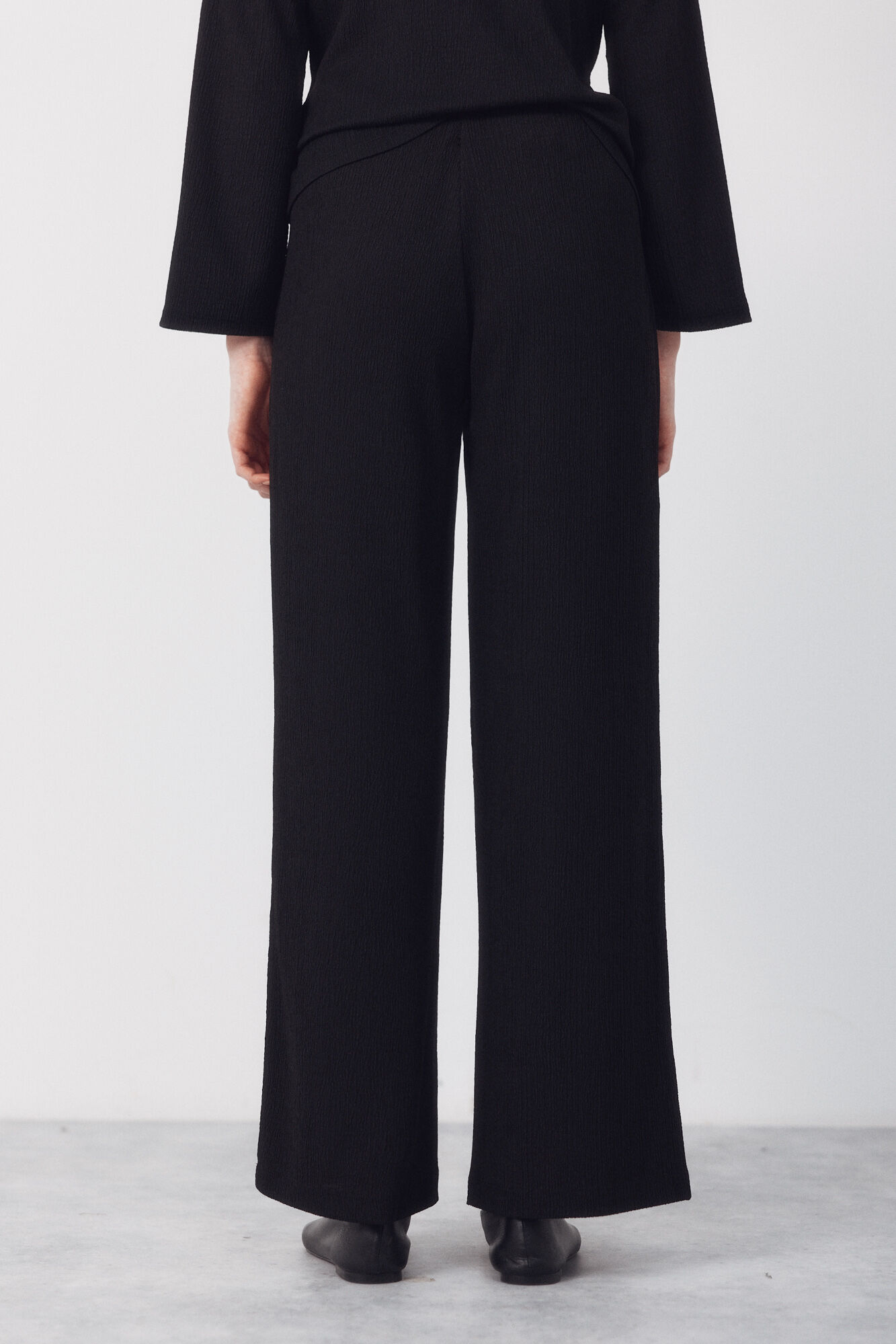 Cortefiel Pantal&oacute;n de tejido Negro