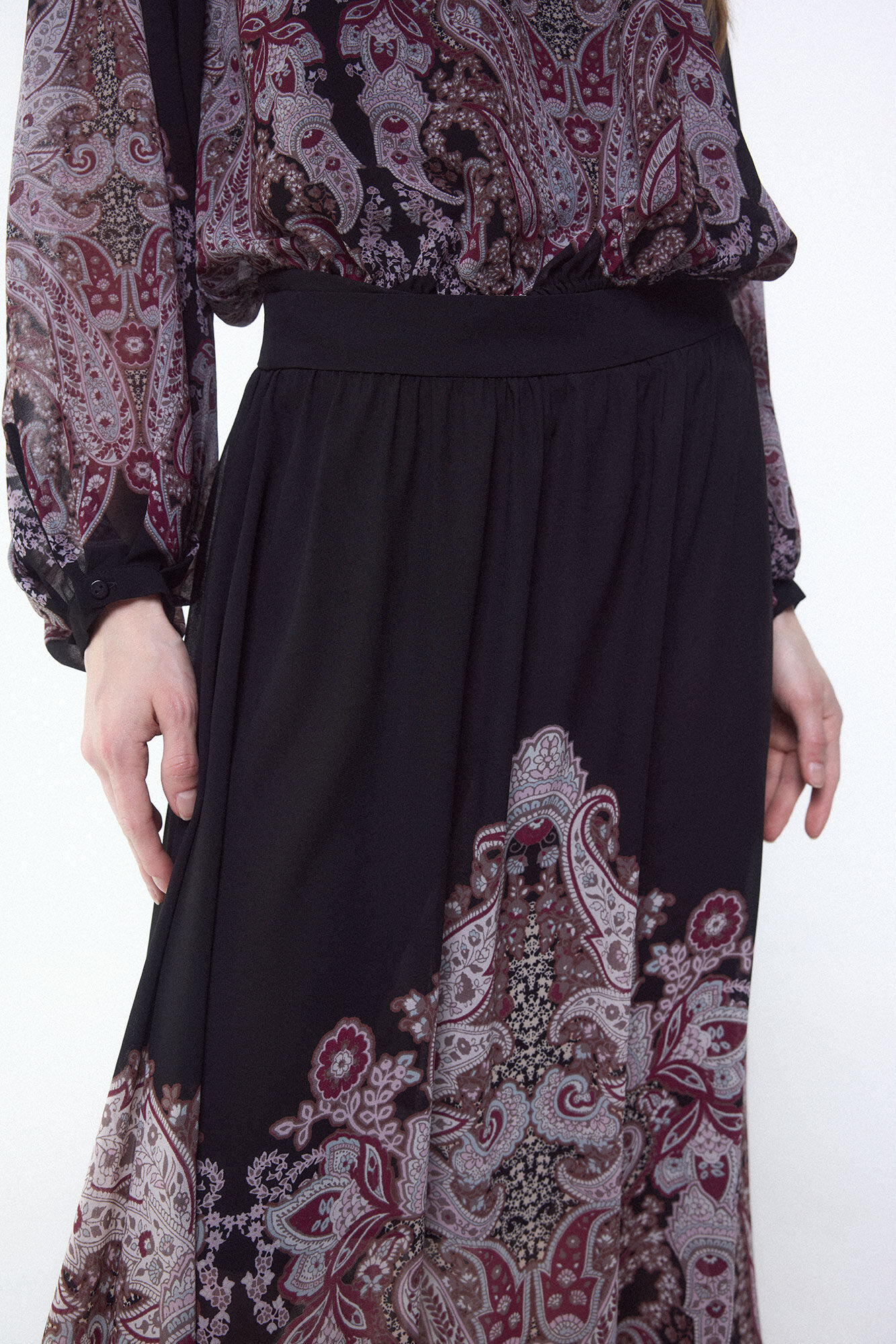 Slowlove Falda con estampado posicionado Multicolor