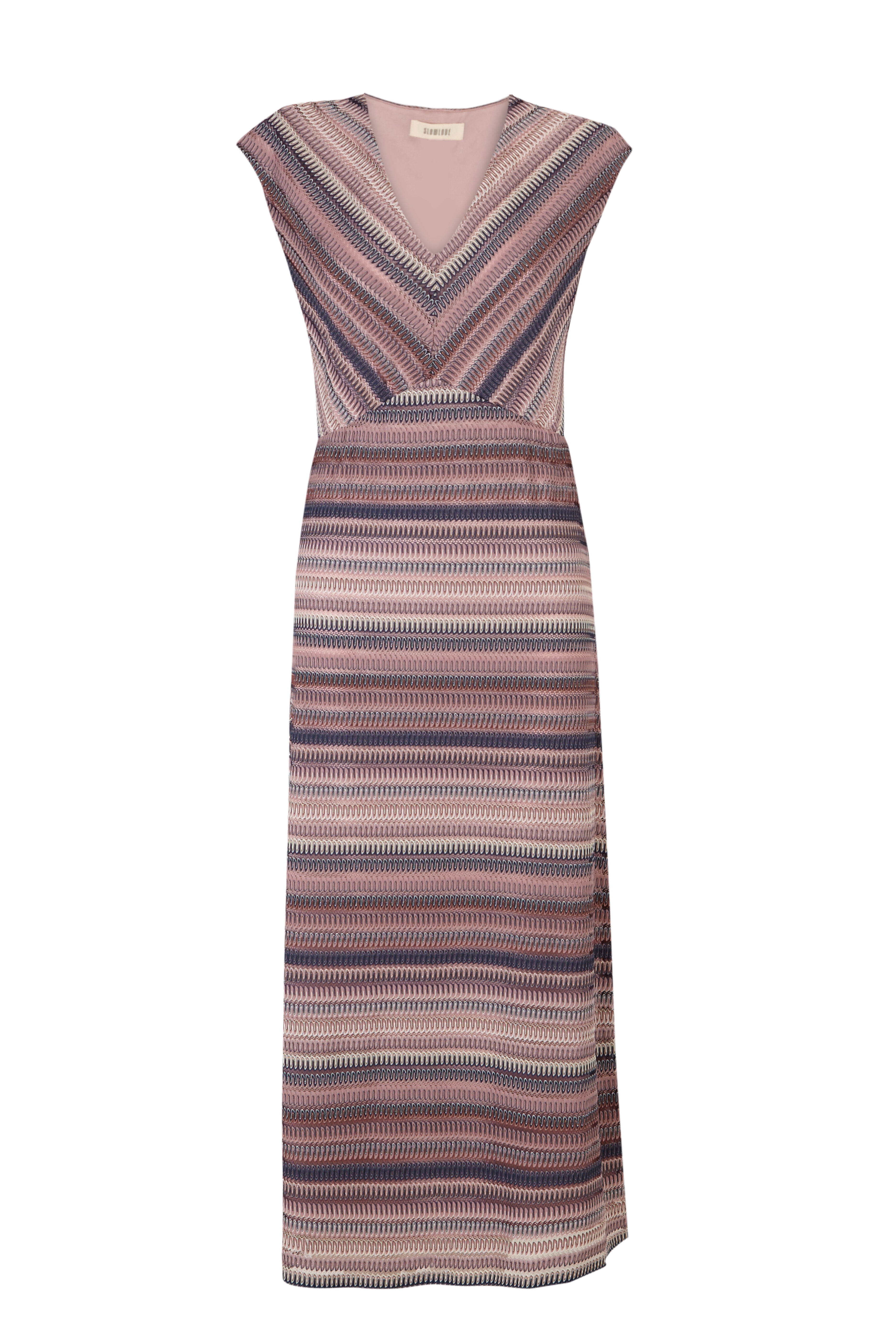 Slowlove Vestido de estructura multicolor Multicolor