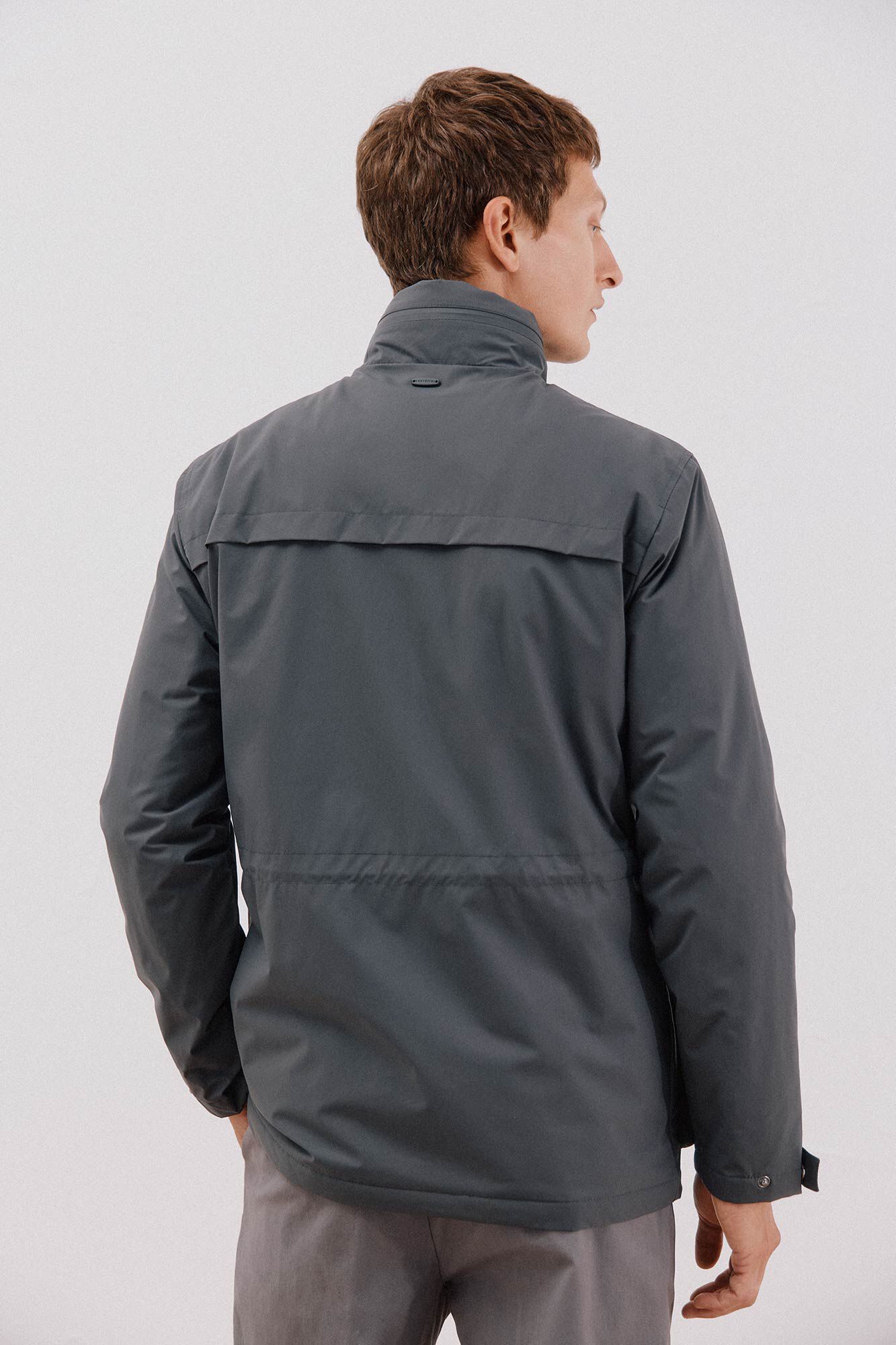 Cortefiel Chaqueta t&eacute;cnica 4 bolsillos Gris
