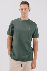 Cortefiel Playera básica piqué Verde