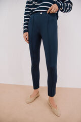 Cortefiel Legging de mujer de tejido Azul marino