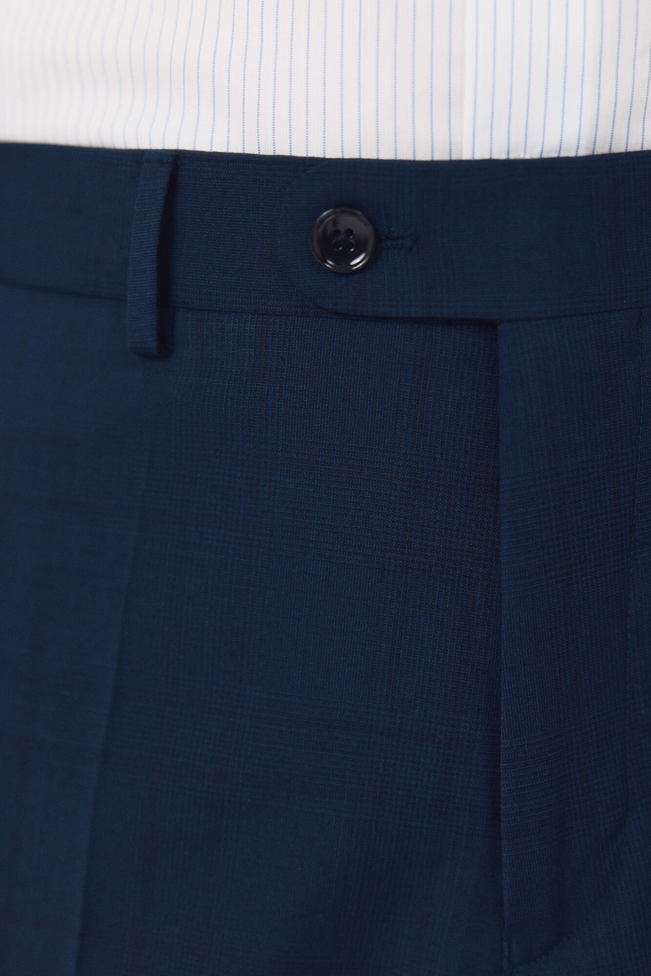 Cortefiel Pantal&oacute;n traje dynamic cuadro azul Azul oscuro