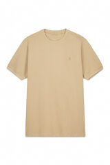 Cortefiel Playera básica piqué Beige