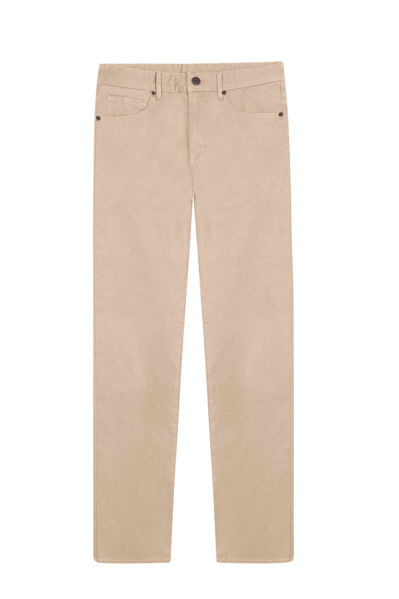 Pantalon slim beige clearance
