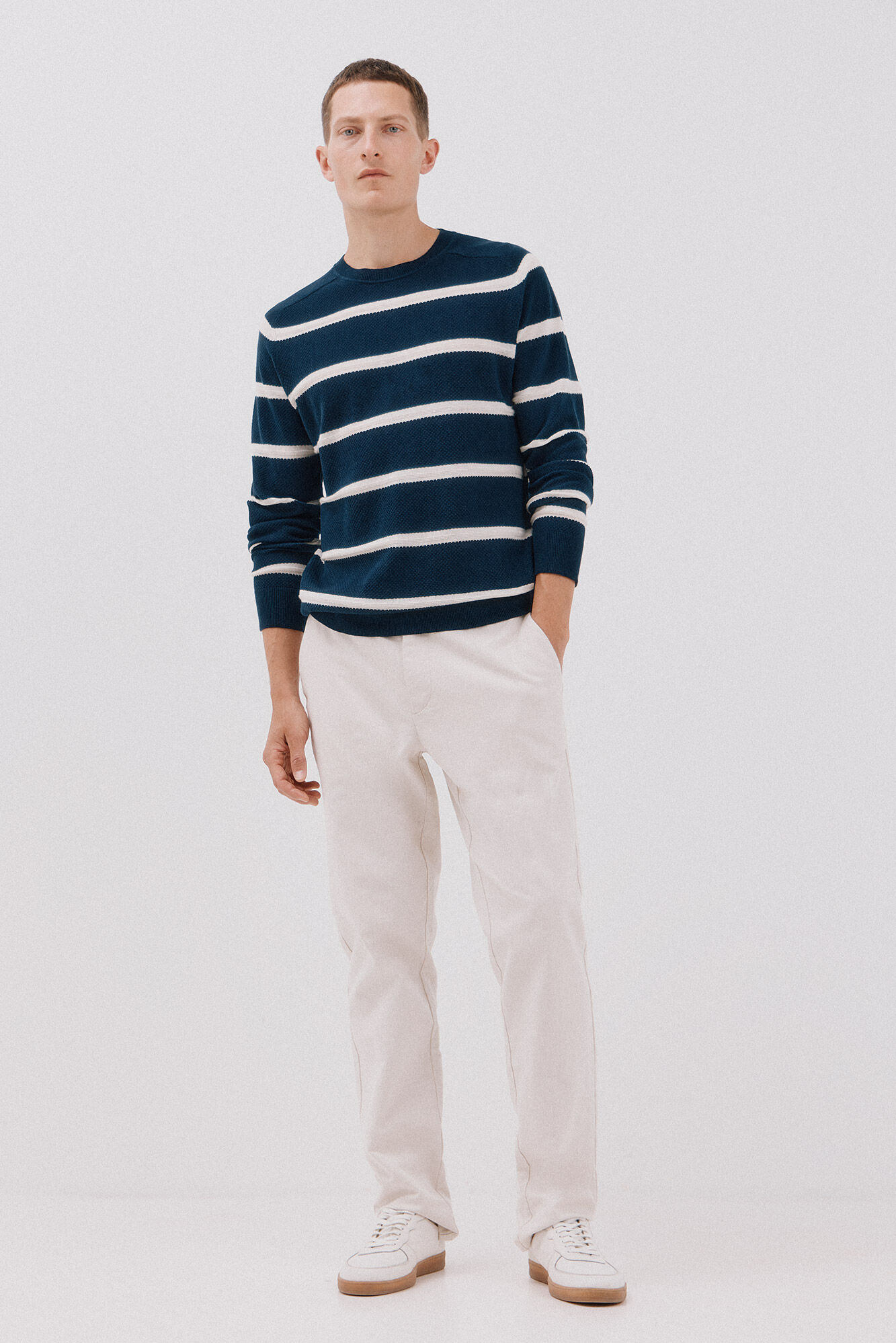 Cortefiel Su&eacute;ter tejido fino Azul marino