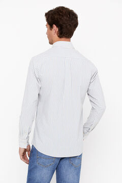 Cortefiel Camisa rayas planchado fácil Azul