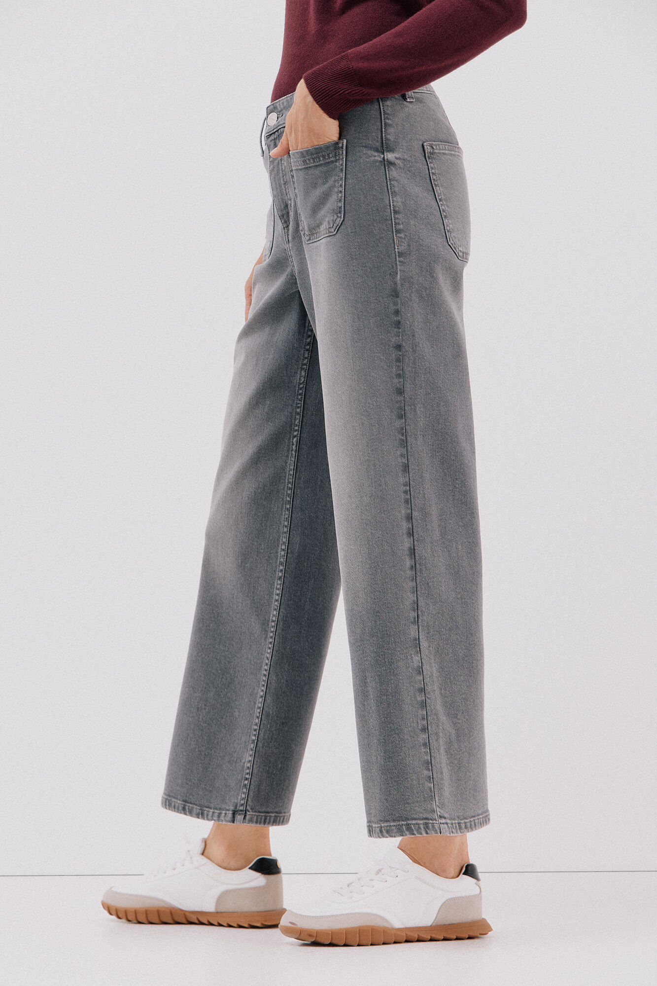 Cortefiel Pantalones marine bolsillos