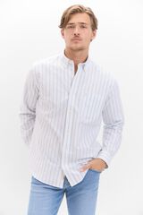 Cortefiel Camisa oxford rayas Azul oscuro