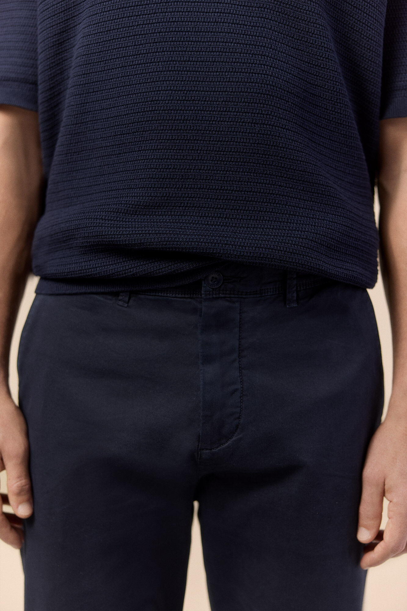 OOTO Chino casual slim Azul marino