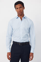 Cortefiel Camisa vestir rayas f&aacute;cil plancha Azul
