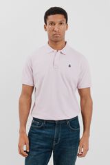 Cortefiel Polo básico piqué Rosa