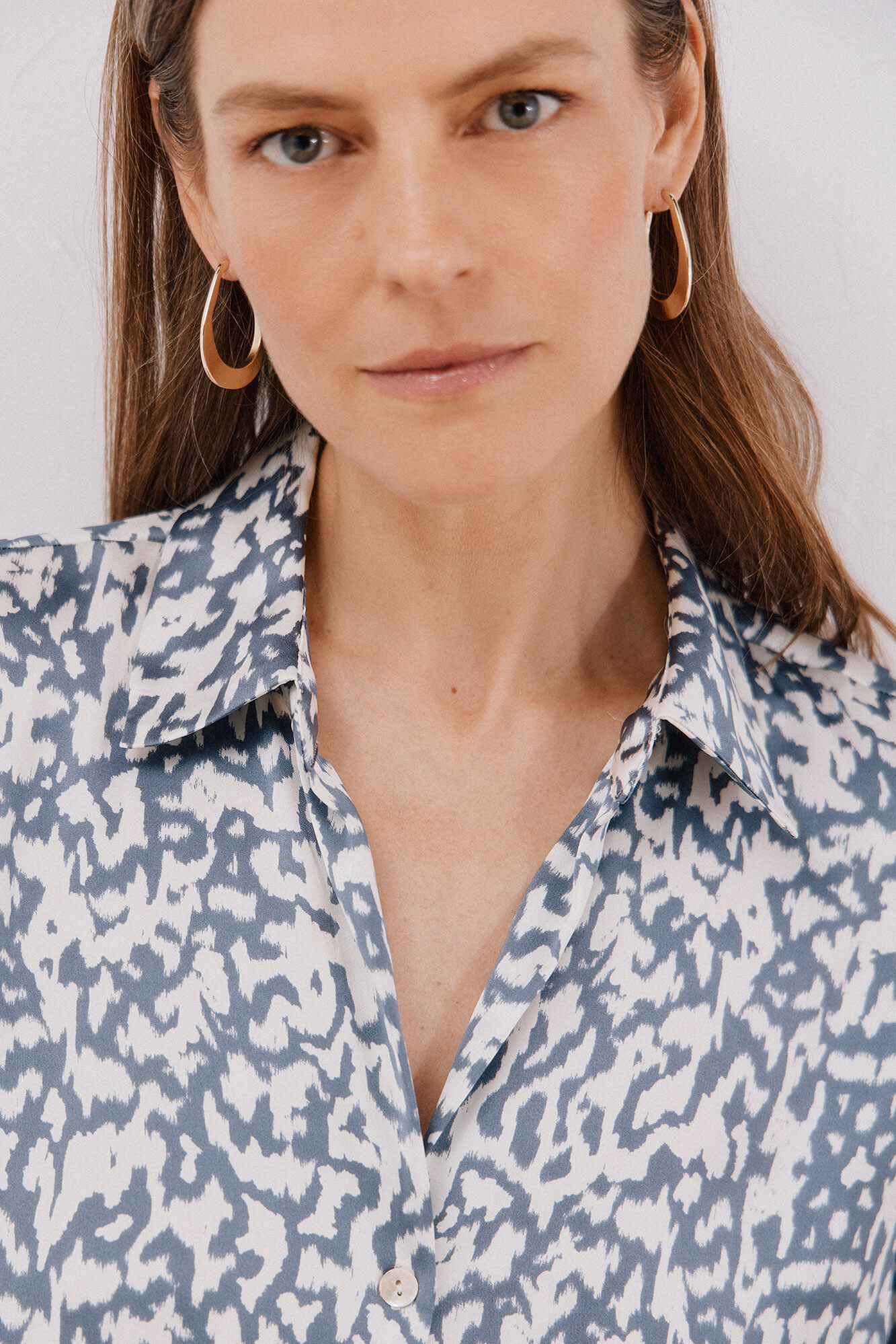 Cortefiel Camisa satinada