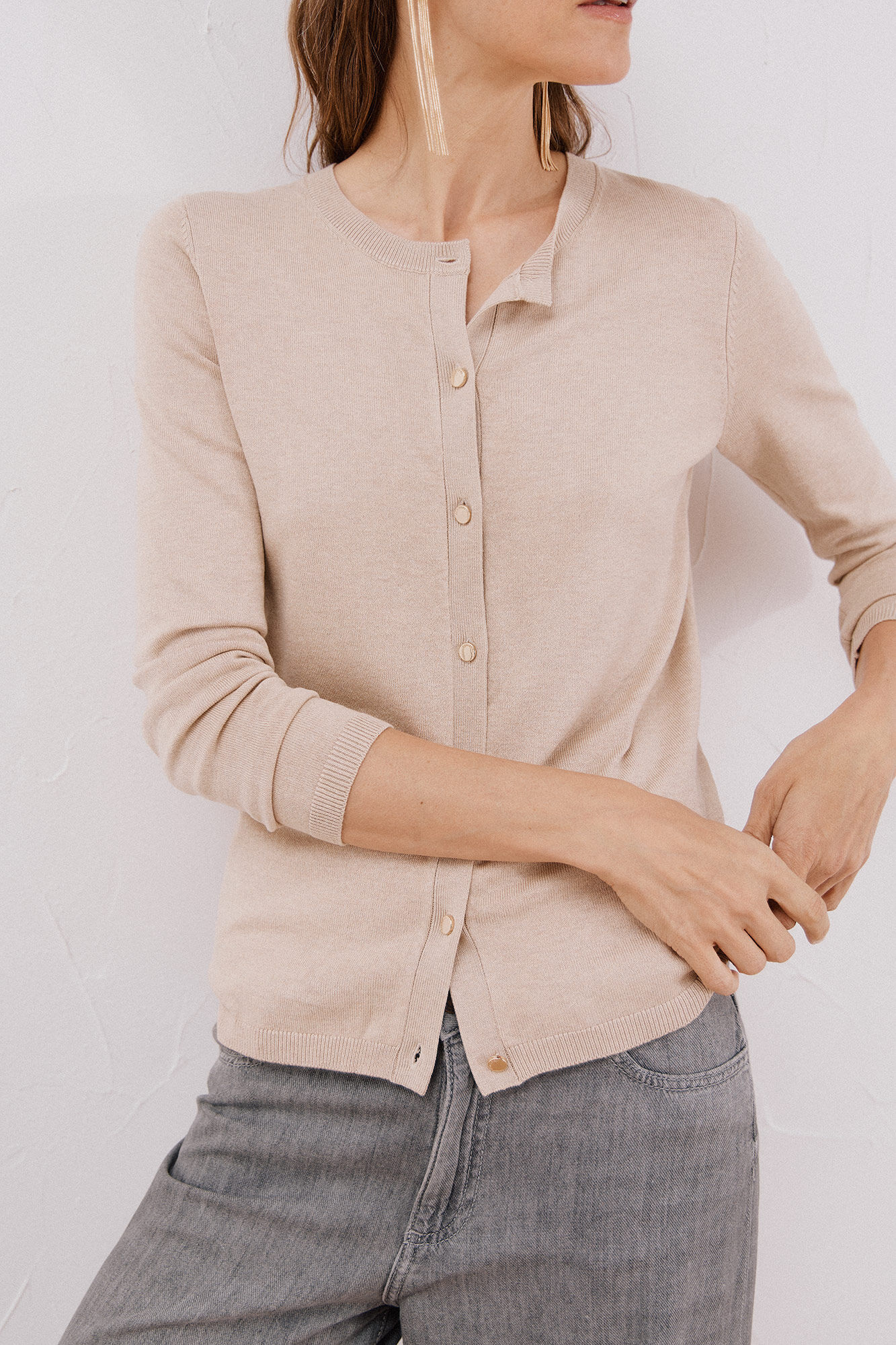 Cortefiel Su&eacute;ter de tejido fino