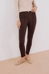 Cortefiel Legging de mujer de tejido Negro