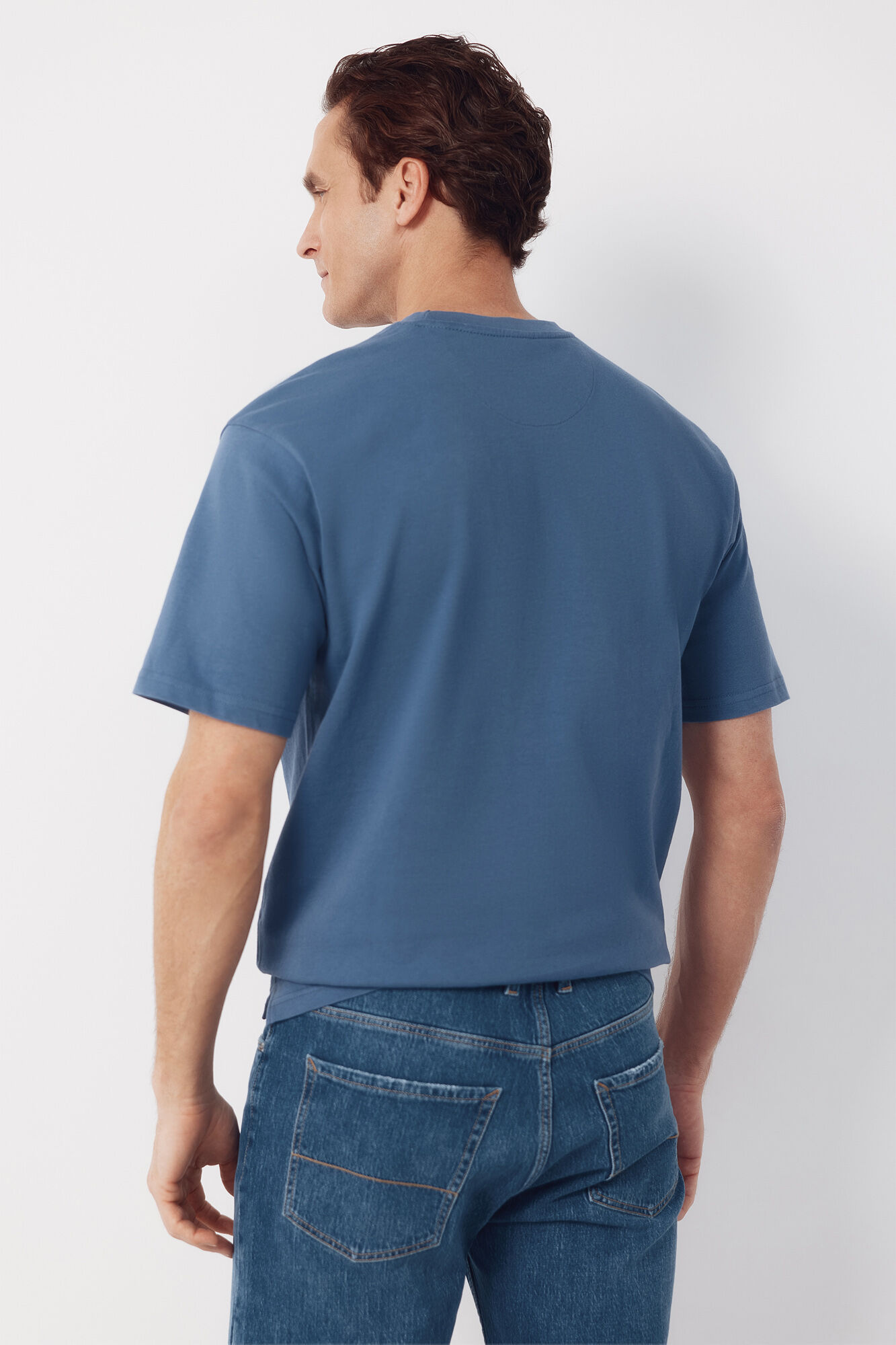 Cortefiel Camiseta b&aacute;sica Azul