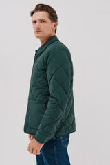 Cortefiel Sobrecamisa acolchada Verde oscuro