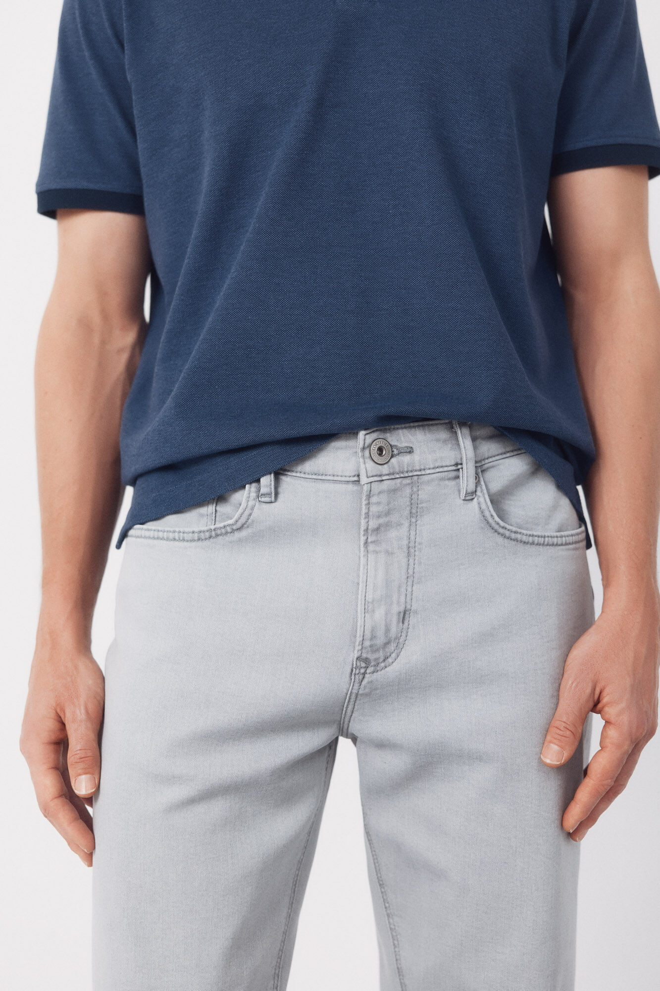 Cortefiel Pantal&oacute;n vaquero regular fit Gris