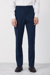 Cortefiel Pantal&oacute;n traje dynamic cuadro azul Azul oscuro