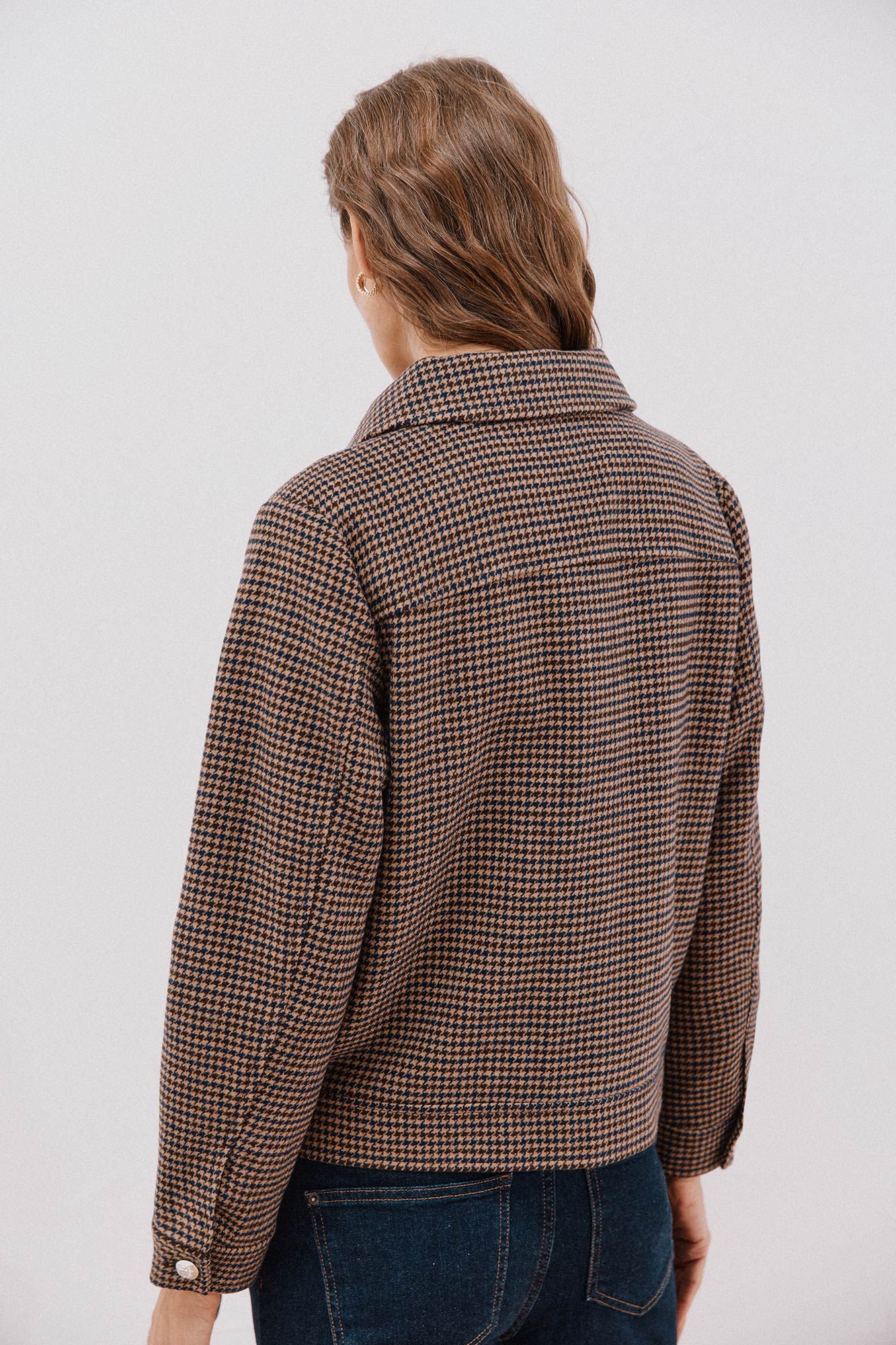 Cortefiel Chamarra corta con cierre Multicolor