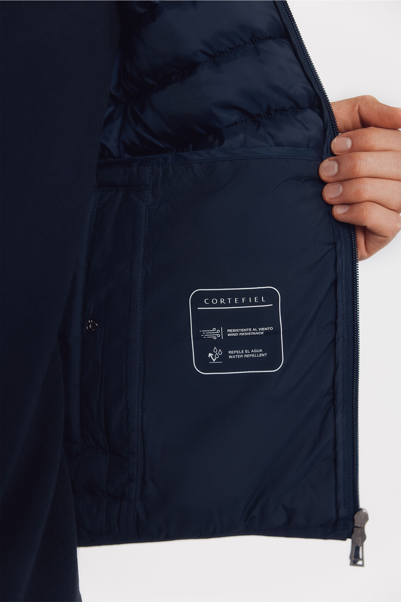 Cortefiel Chaleco acolchado ultralight Azul marino