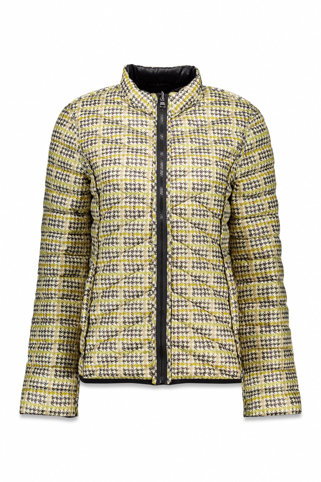 Cortefiel Chamarra reversible plumas Negro