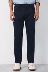 Cortefiel Pantal&oacute;n 5 bolsillos color regular fit Azul marino