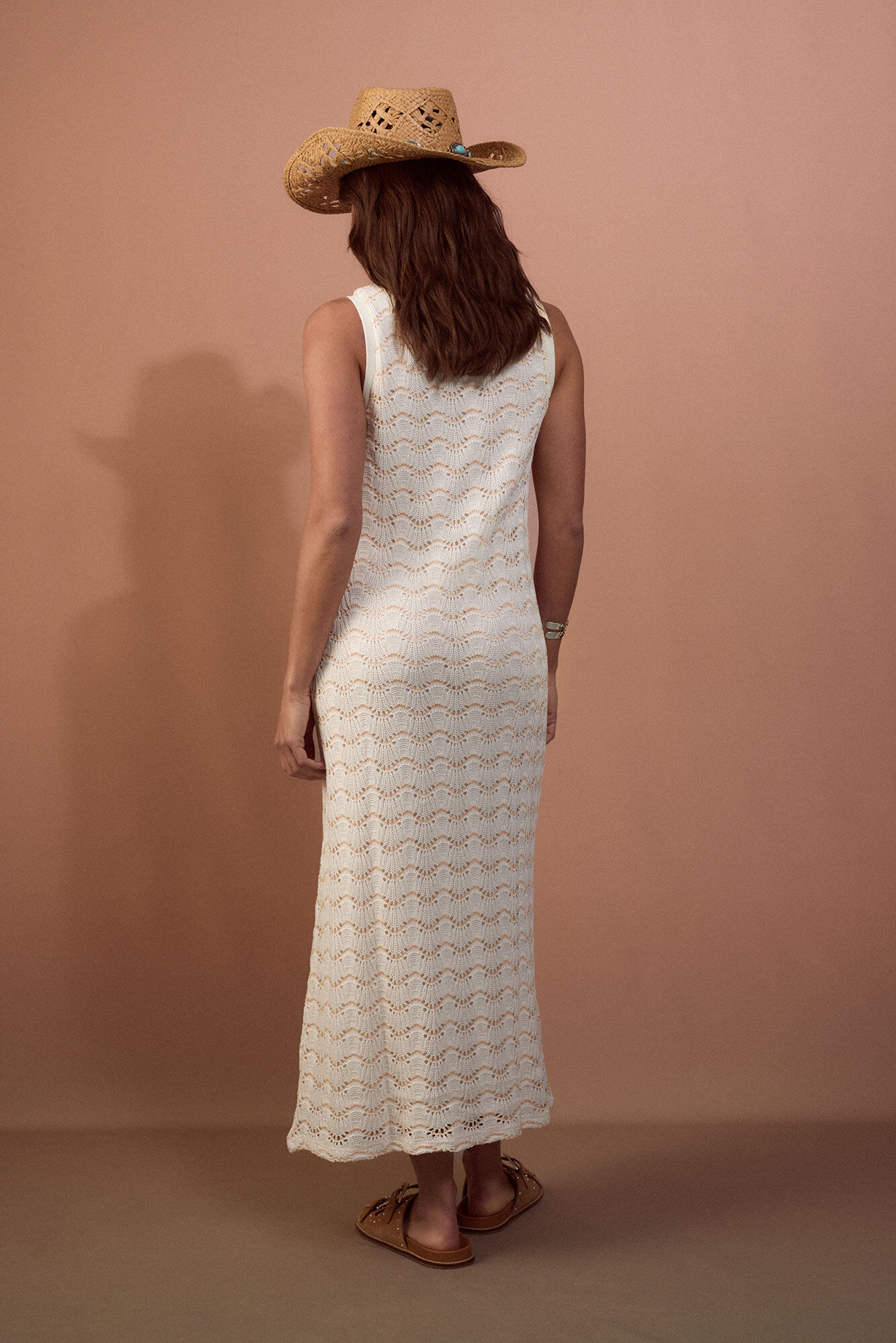 Slowlove Vestido b&aacute;sico estructura Blanco