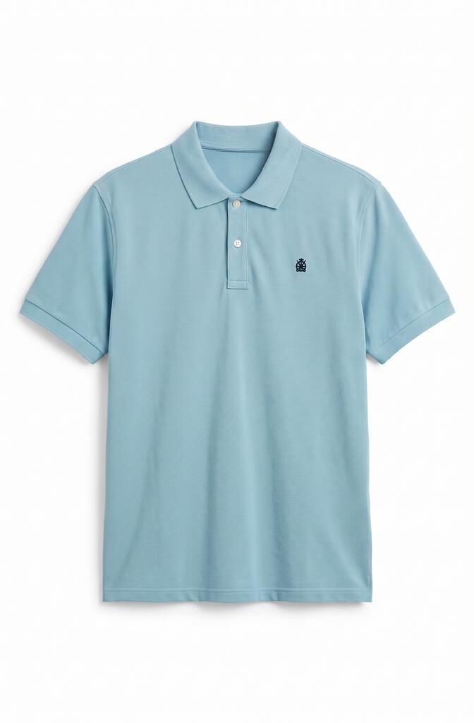 Cortefiel Polo b&aacute;sico piqu&eacute; Turquesa