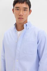 Cortefiel Camisa oxford liso Azul oscuro