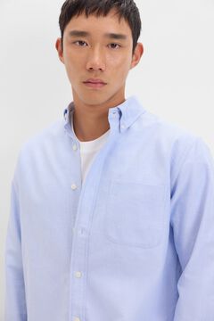 Cortefiel Camisa oxford liso Azul oscuro