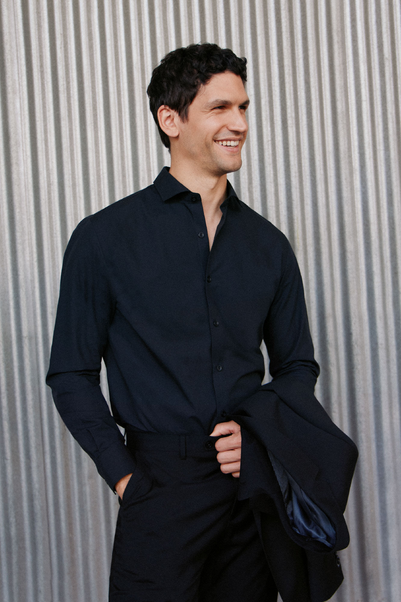 Cortefiel Camisa vestir otom&aacute;n slim fit f&aacute;cil plancha