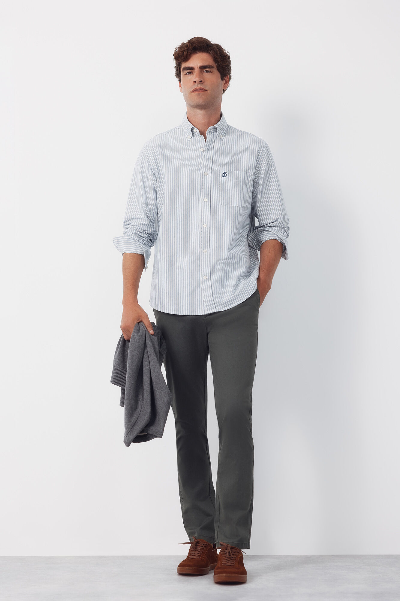 Cortefiel Pantal&oacute;n chino print slim