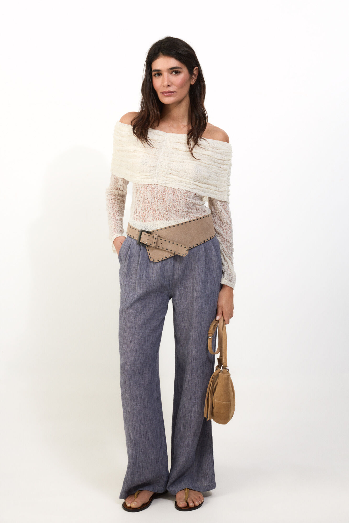 Slowlove Pantal&oacute;n fluido &iacute;ndigo