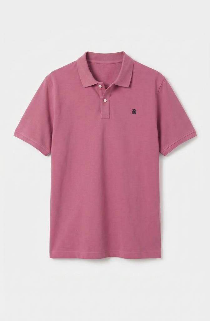 Cortefiel Polo b&aacute;sico piqu&eacute; Rosa