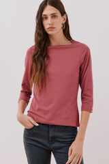 Cortefiel Playera básica barco Vino