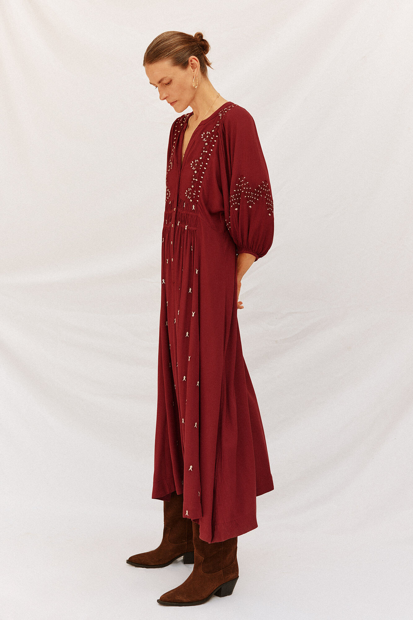 Cortefiel Vestido cuello redondo