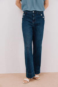 Cortefiel Pantalones palazzo botones