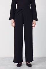 Cortefiel Pantal&oacute;n de tejido Negro
