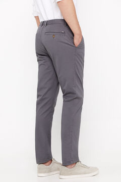 Cortefiel Pantalón chino ligero slim fit Gris
