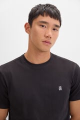 Cortefiel Camiseta básica piqué Negro